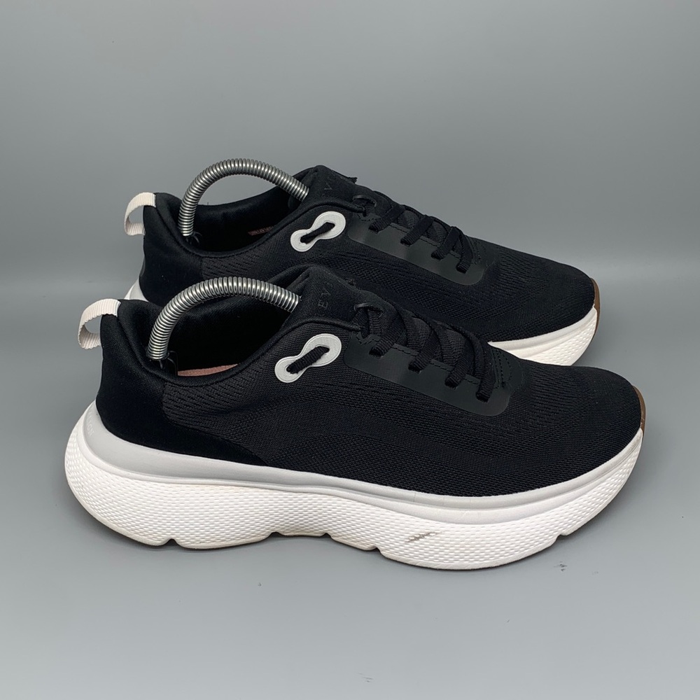 Rothy’s‎ Lace‑Up Black/White Running Shoes Women’s Sz 10B